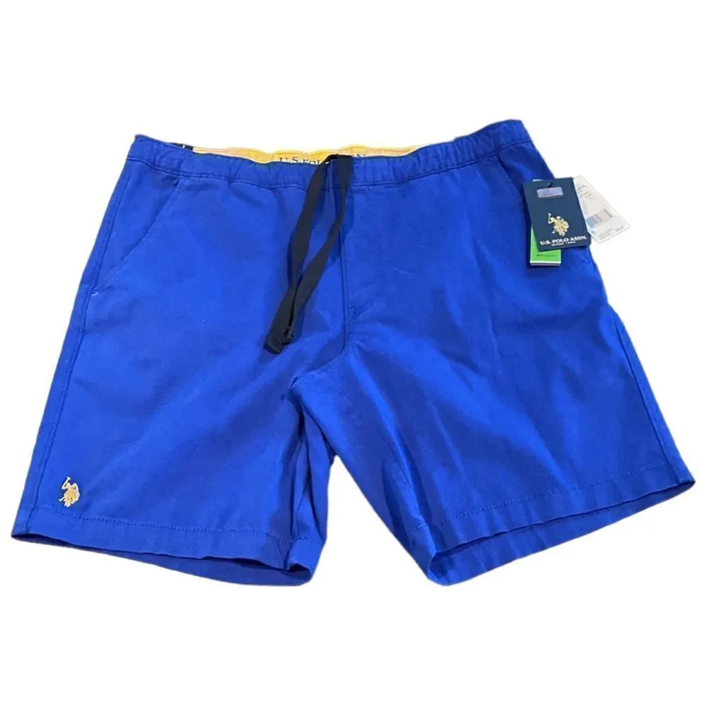 Polo Assn Men’s Blue Jogger Shorts Size Large